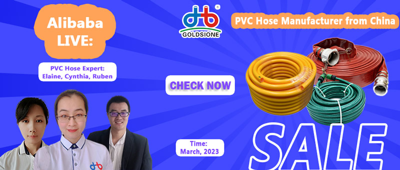 Goldsione's PVC Hose Experts Are Live Streaming On Alibaba